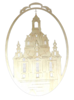 Fensterbild - Dresdner Frauenkirche, unbeleuchtet,...