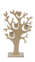 Eulenbaum, Holz 10 x 17 cm